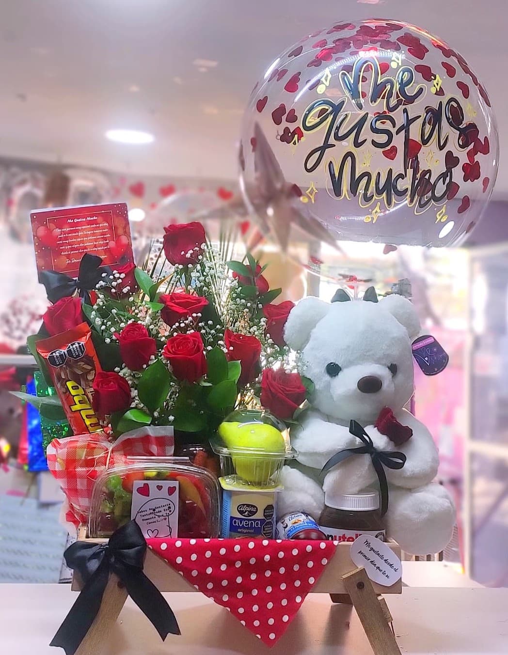 Declaración Romántica: Oso y Nutella en Medellín - Creaciones Vane