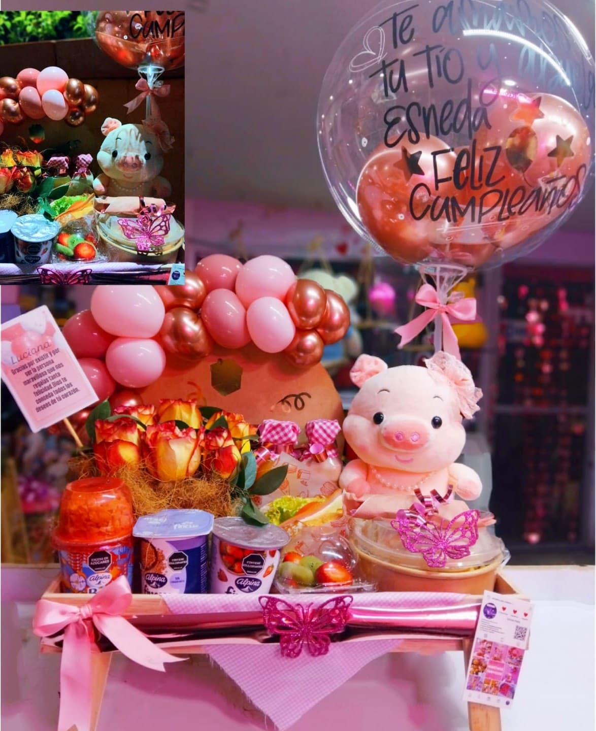 Dulce Encanto: Gala de Rosas y Peluche en Medellín - Creaciones Vane